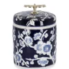 Bizzotto Vasi>VASO MENG C-TAPPO CIL BLU BIANCO H16