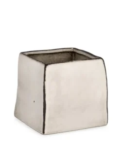 Bizzotto Vasi>VASO NIKOS QUADRATO BASSO BIANCO H14