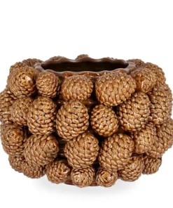 Bizzotto Vasi>VASO PIGNA MARRONE H22,5