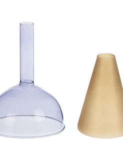 Bizzotto Vasi>VASO TEMPEL VT BLU ARANCIO H20,5