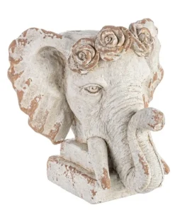 Bizzotto Vasi E Coprivasi>VASO TESTA ELEFANTE MAGNESIA H43