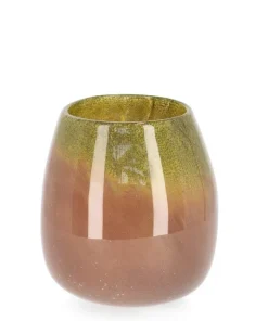 Bizzotto Vasi>VASO VENUS BOMB VT VERDE ARANCIO H18,6