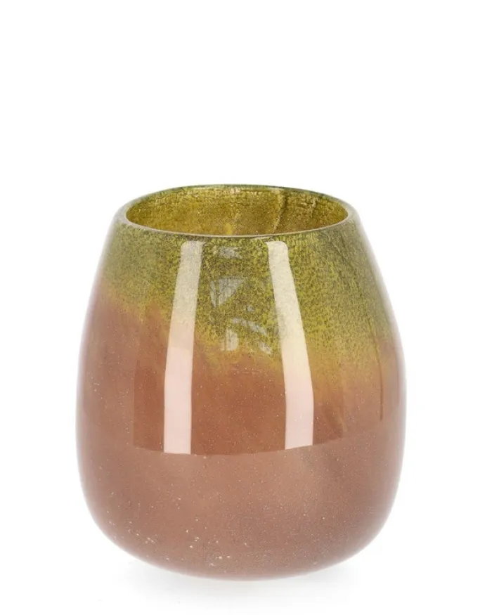 Bizzotto Vasi>VASO VENUS BOMB VT VERDE ARANCIO H18,6