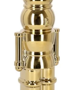 Bizzotto Vasi E Portacandele Natalizi>VASO WALKER SOLDATINO ORO H28