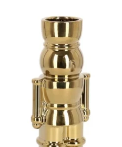 Bizzotto Vasi E Portacandele Natalizi>VASO WALKER SOLDATINO ORO H22,5