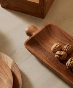 Bizzotto Vassoi E Centro Tavola>VASSOIO DECORATIVO AIMI LEGNO NATUR H3,5