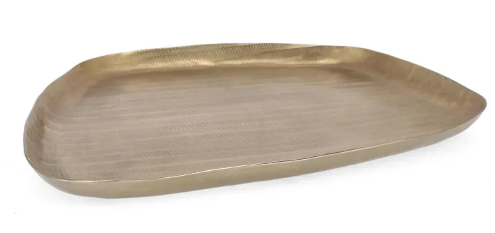 Bizzotto Coprivasi>VASSOIO DECORATIVO CHISEL ORO 38X34