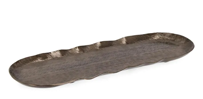 Bizzotto Coprivasi>VASSOIO DECORATIVO CLAMP NERO 40X13,5