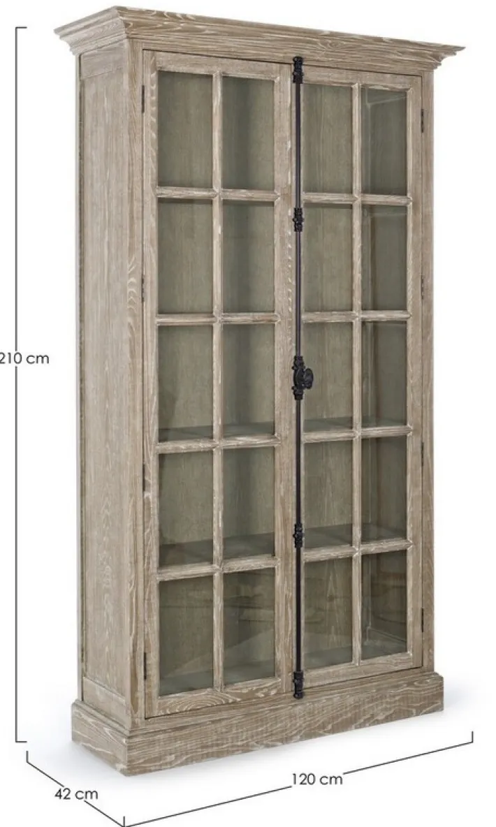 Bizzotto Vetrine>VETRINA IN LEGNO 2 ANTE - COLUMBIA