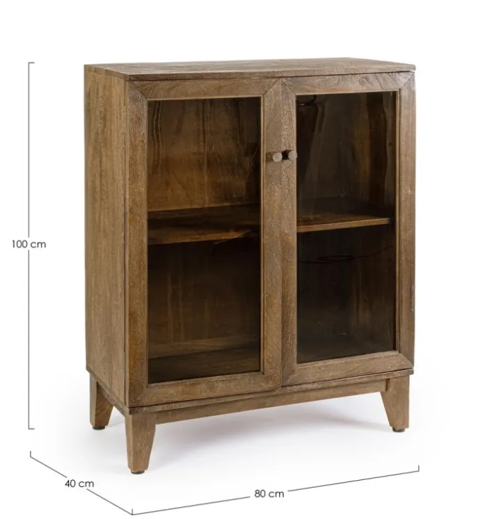 Bizzotto Vetrine>VETRINA IN LEGNO H100 - REMINGTON