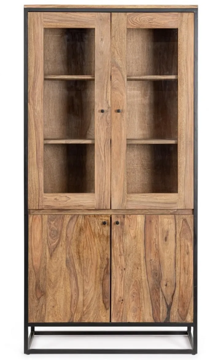 Bizzotto Vetrine>VETRINA IN LEGNO SHEESHAM - NARTAN