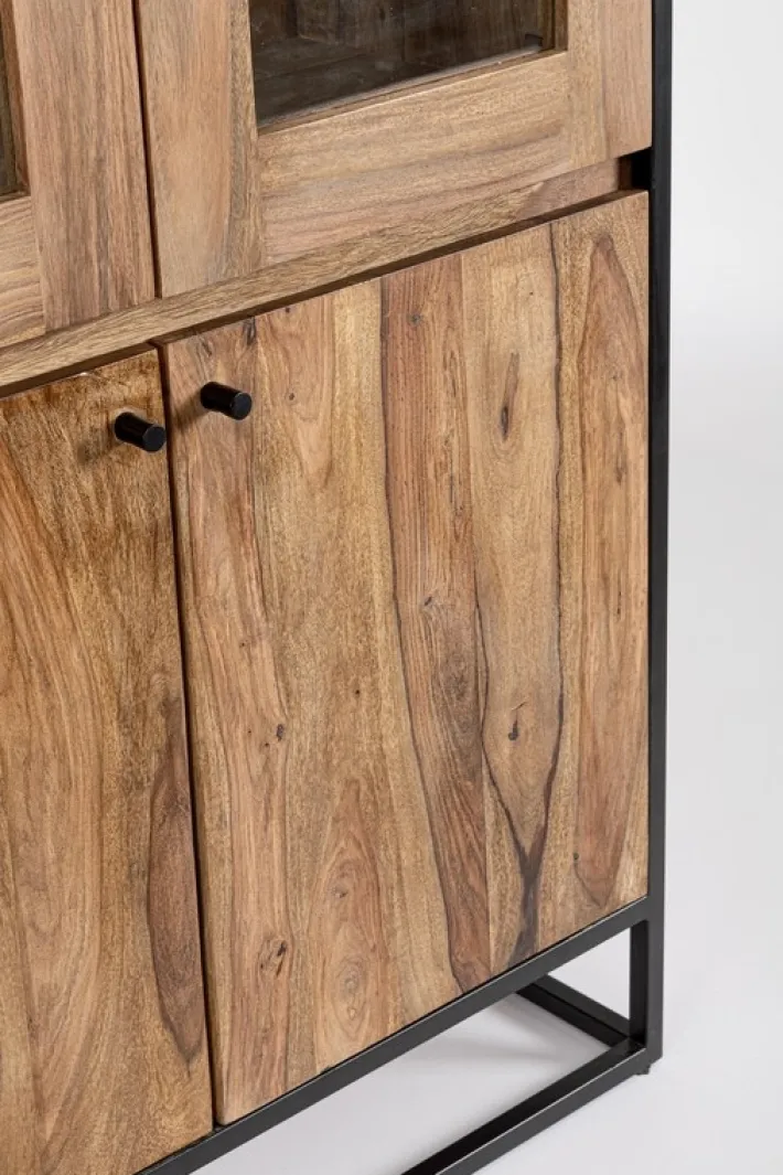 Bizzotto Vetrine>VETRINA IN LEGNO SHEESHAM - NARTAN