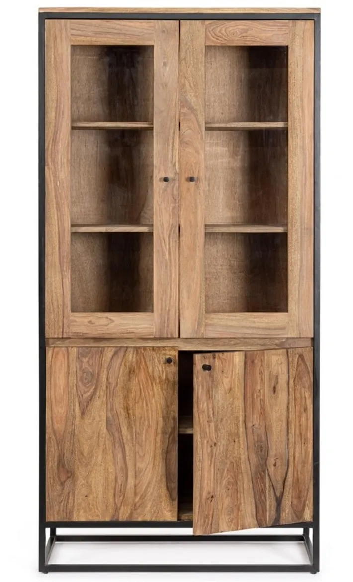 Bizzotto Vetrine>VETRINA IN LEGNO SHEESHAM - NARTAN